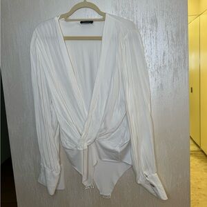 Zara white bodysuit